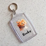 Porte clef Chat Roux Portrait C7770