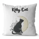 Coussin Chat Noir Lune C711