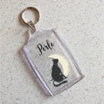 Porte clef Chat Noir Lune C711