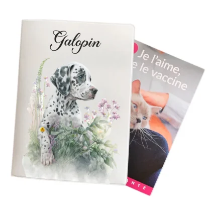 carnet de santé dalmatien aquarelle