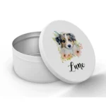 Boite à biscuits ronde Berger Australien Portrait C785