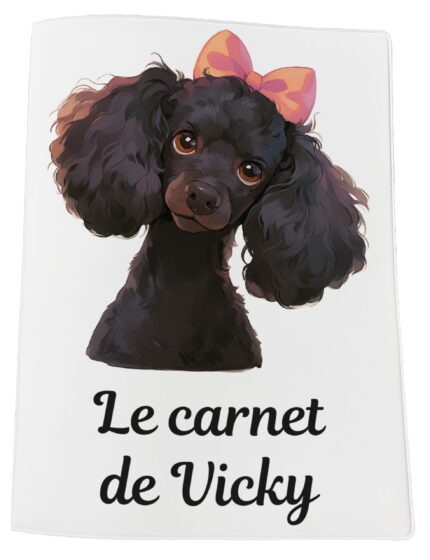 carnet de santé caniche noir